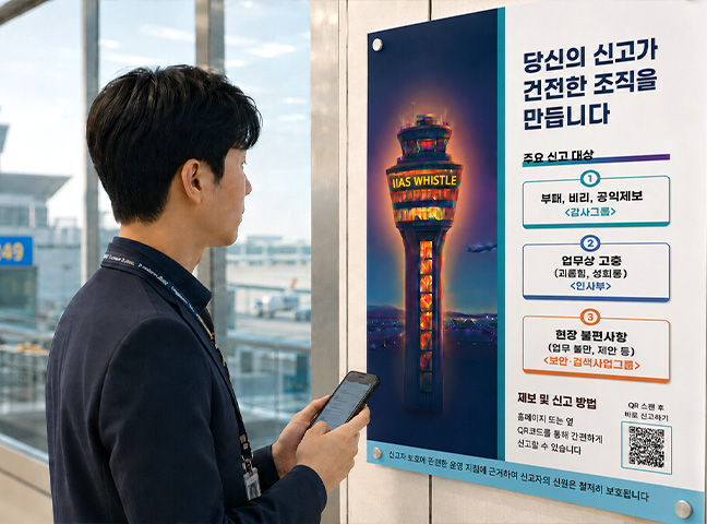 IIAS 무기명 신고센터 휘슬 포스터